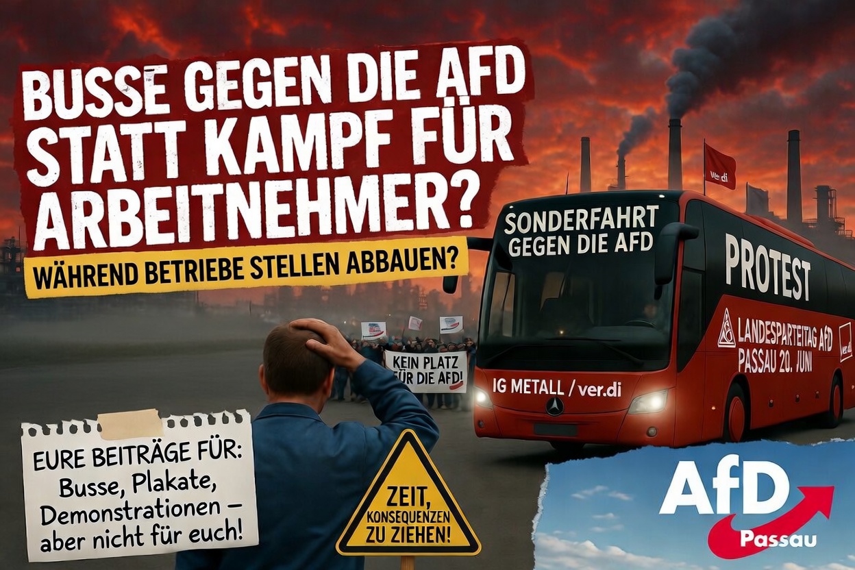 Busse gegen die AfD statt Kampf für Arbeitnehmer