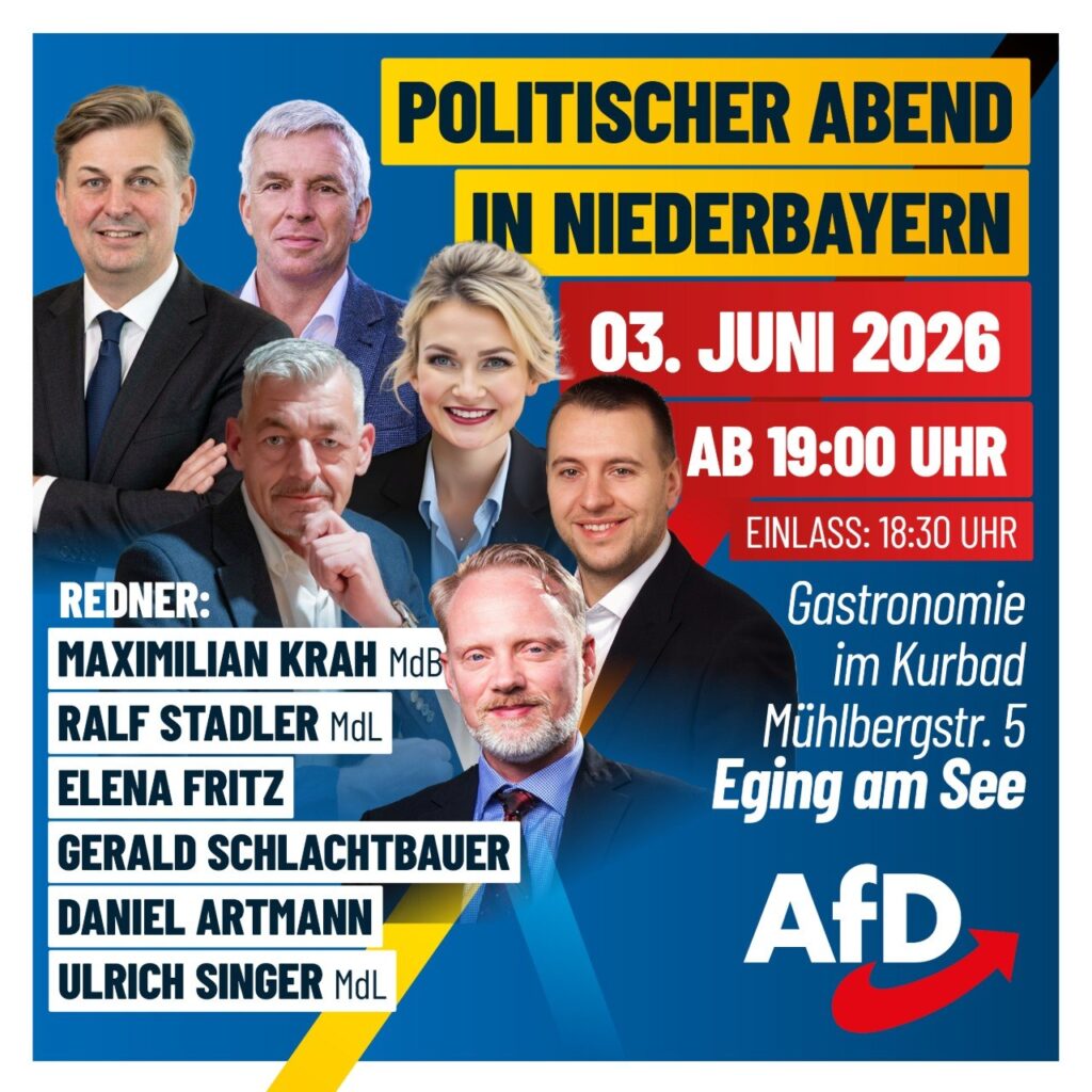 Politischer Abend in Niederbayern mit MdB Maximilian Krah